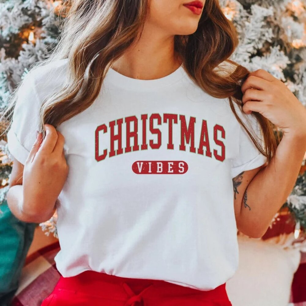 Christmas Vibes Shirt, Retro Christmas Shirt, Christmas Gift